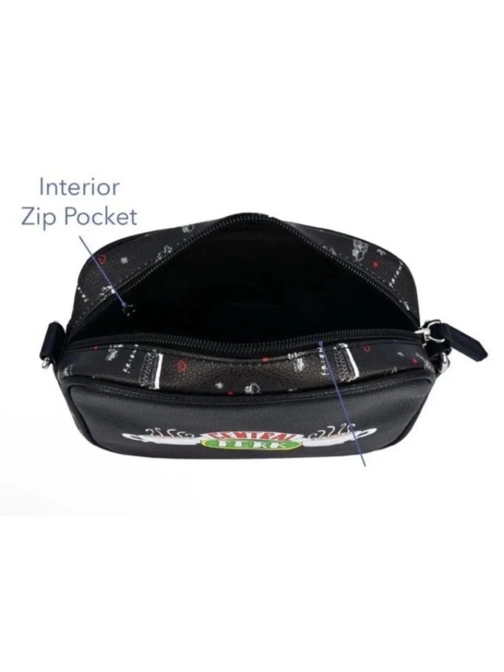 NWT Danielle Nicole Friends TV Show Central Perk Coffee Crossbody Purse Bag NWT - Picture 3 of 5